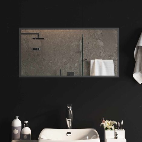 Teenpull – LED-Badezimmerspiegel Transparent 80 x 40 cm Gehärtetes Glas (1/5)