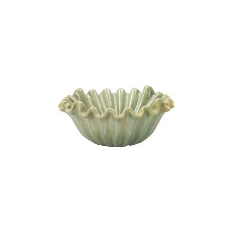 Vide-poches en céramique verte cm ø 33x14,5