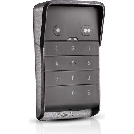 Somfy – Contact à clé universel saillie – Commande filaire de 2 équipements – Boîtier métallique laqué – Indice de protection IP54