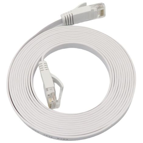 Cavo di rete LAN UTP Cat6a 5 m bianco piatto LSZH Microconnect (1/2)