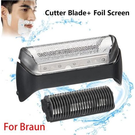 Feuille et Lames de Rasoir Grille pour BRAUN 10B Series 1 – Compatible 190 180 170 (1/2)