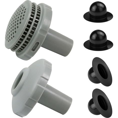 Kit de raccordement pour jet de piscine avec grille filtrante et buse d'entrée, 3,18 cm. (1/5)