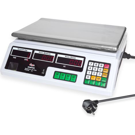 Obstwaage Ladenwaage Industriewaage Marktwaage Preiswaage Digital Waage 40KG/2G (1/5)