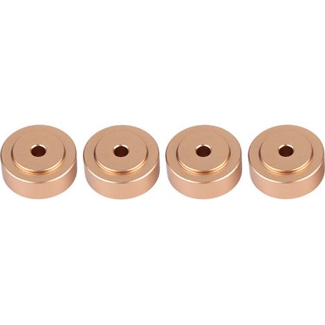 4 pièces 20x8mm Pieds Amplificateur Aluminium Absorbeur de Vibrations Dorés (1/5)