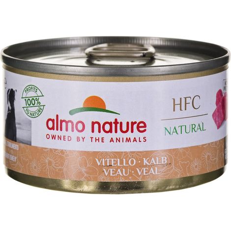 Almo Nature Dog HFC Nature Vitello  - Almo Nature Dog HFC Nature Vitello - Lattina Da 95 Gr (1/3)