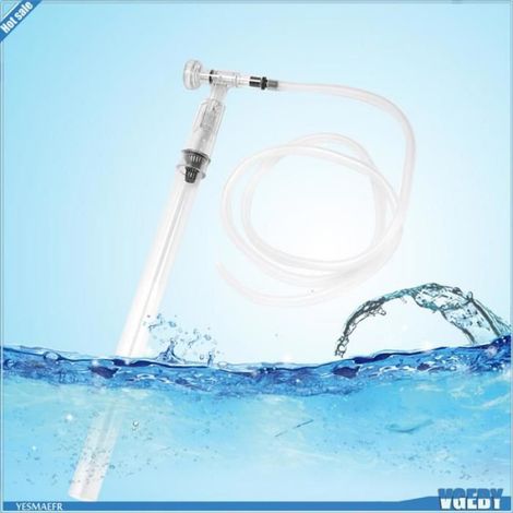 Ashata Outil de changement d'eau d'aquarium Outil de Changement d'eau pour Aquarium, Pompe à Siphon à Filtre animalerie eclairage (1/5)