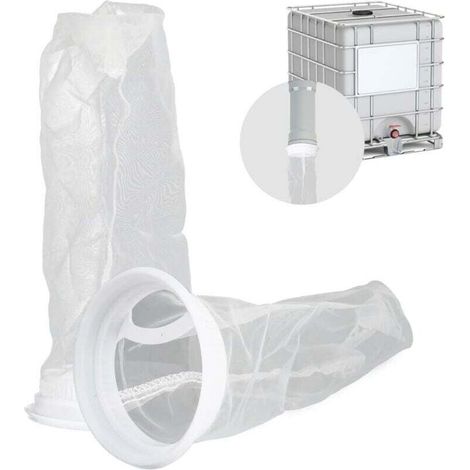 2 Pièces Filtre en Nylon pour Cuve IBC 25cm Réservoir Eau de Pluie Lavable Remplaçable Maille 200
