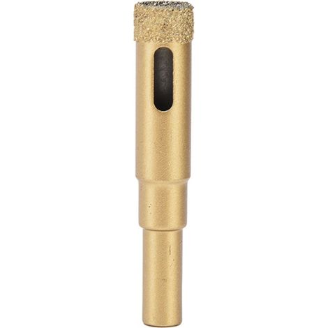 Mèche diamantée 12mm pour verre et granit, tige ronde (1/5)