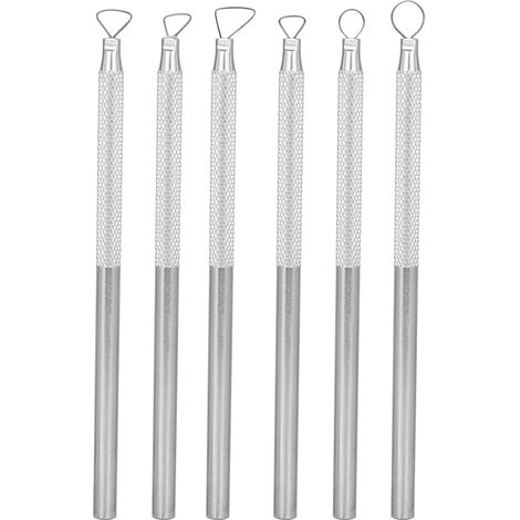 Kit de 6 Outils de Sculpture en Alliage d'Aluminium - pour Argile, Poterie et Gravure
