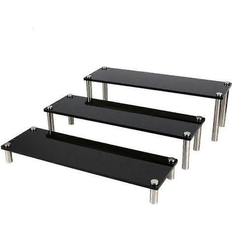 3-teiliges Set Acryl-Leiter-Kuchenständer, Dessertständer, Cupcake-Präsentationsständer, Servierplatte, Make-up-Ständer für Hochzeitsfeiern (1/5)