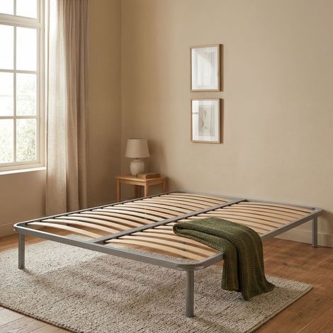 Talamo Italia Sommier double Malvina, Base orthopédique en contreplaqué de bouleau à 13 lattes, 100% Made in Italy, Cm 140x190h34, avec emballage renforcé (1/3)
