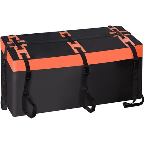 Coffre attelage Coffre de Toit de Voiture, Coffre arrière pour attelage de remorque, 425 l, revêtement 600D, en PVC, boîte à Bagages, étanche, indéchirable, Pliable (1/5)