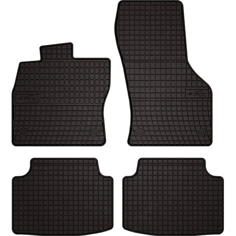 Alfombrillas de goma para coche: Volkswagen Passat B8 sedán, familiar, variante, alltrack (2015-2022) - negras, a medida (1/5)