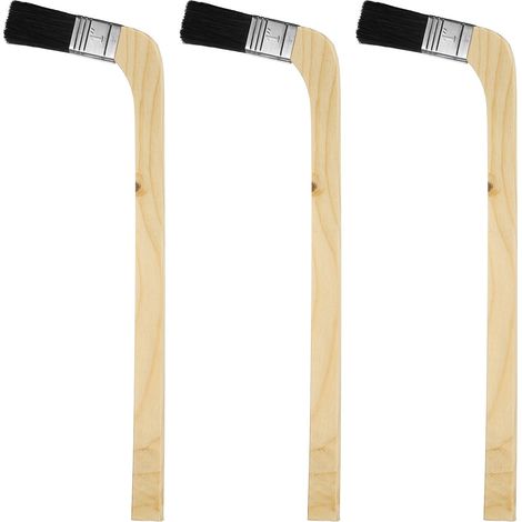 3Pcs 1" Largeur De Pinceau Réutilisable Variété Pinceaux Noir (1/5)