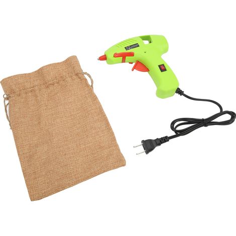 Pistolet à colle chaude portable mini étanche vert, prise US 100-240V pour le bricolage, les loisirs créatifs et la décoration de la maison et du bureau (1/5)