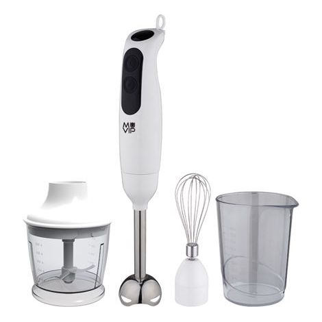 Muvip frullatore a mano 500w + accessori - 2 velocità - lama in acciaio inox - termostato di sicurezza