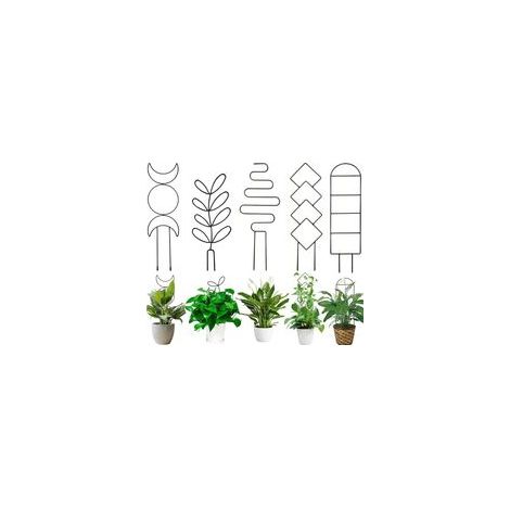 treillis pour plantes grimpantes – Supports pour plantes d'intérieur – Fil de fer – Petit treillis avec feuillage grimpant – Décoration (1/5)