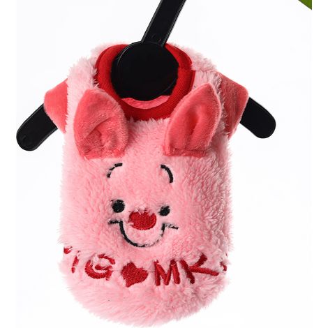 Veste thermique automne - hiver pour chien au lait (Pig rose, ss) 1 pièce (1/5)