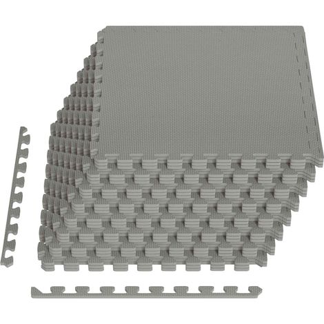 Pool Bodenschutzmatte 24 Stk. Grau 8,64 m² EVA-Schaum vidaXL