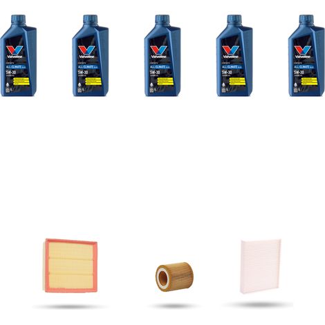 Kit tagliando 3 FILTRI e 5L OLIO compatibile con Bmw serie 3 Gt (F34) 320i 135kw dal 2013 (1/4)