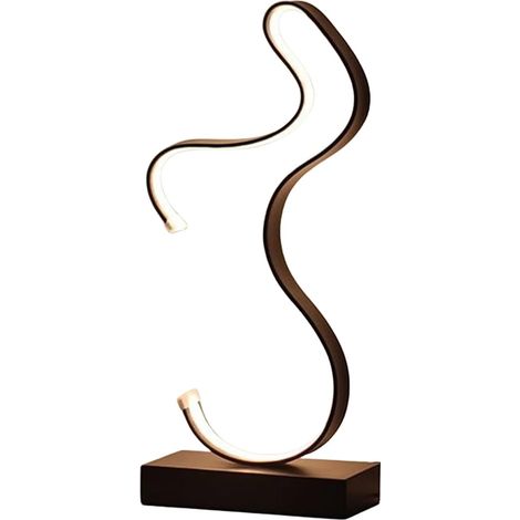 Lampe De Chevet - Veilleuse À Art Abstrait Avec 3 Modes - Lampe De Chevet (1/5)