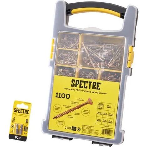 Forgefix FORSPE1100Y Spectre Advanced Screw Set 1100 Piece (1/2)