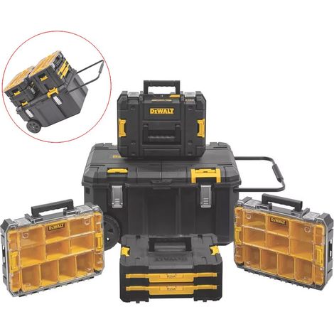 Dewalt DWST60809-1 5PC TSTAK Rolling Job Chest Toolchest Tool Box Stackable (1/5)
