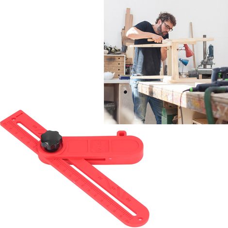 Winkelmesser aus Kunststoff, verstellbarer Winkelmesser, Positionierwerkzeug, Winkelmessgerät (1/5)