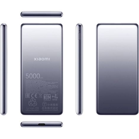 Xiaomi BHR9535GL batteria portatile Ioni di Litio 5000 mAh Carica wireless Grigio (1/5)
