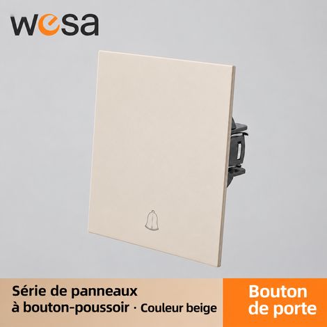 Bouton de sonnette 1 touche série CC standard européen en PC teinte chaude 8,8 × 8,8 × 5,1 cm – Livraison gratuite (1/5)