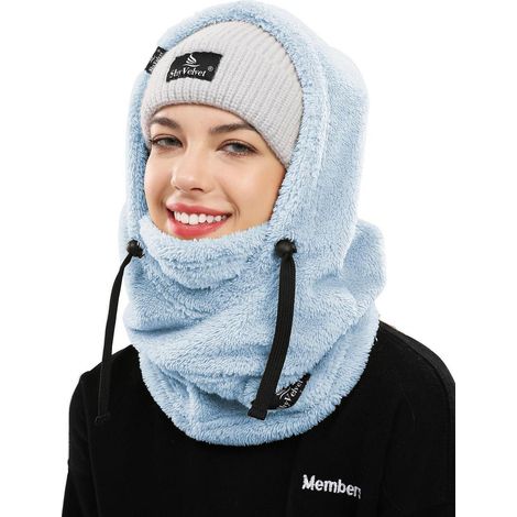 Sturmhaube Winter Thermo Skimaske Fleece Balaclava für Radfahren, Snowboarden, Skifahren, Motorradfahren, Unisex, Einheitsgröße (1/5)