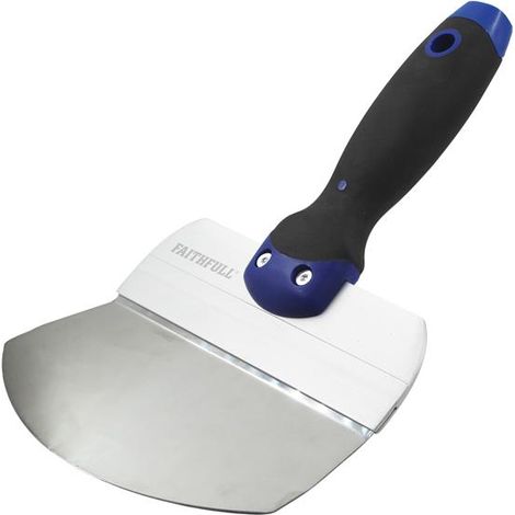 Faithfull FAISGBUCKC Soft-Grip Curved Blade Bucket Trowel 165mm 6.5in FAISGBUCKC