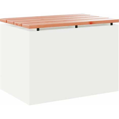 Maison Exclusive - Panchina da giardino Bianco 60 x 40 x 43 cm Acciaio