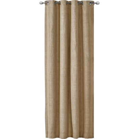 Tenda Singola Semitrasparente Lino Beige 140 x 245 cm (1/4)