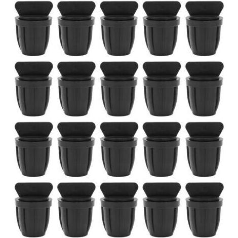 Bouchon D'extremite de Tuyau en ABS 8/11 20 Pices avec Bouchon D'extremite Barbele Goutte Goutte pour Tube D'irrigation Goutte Goutte (1/4)