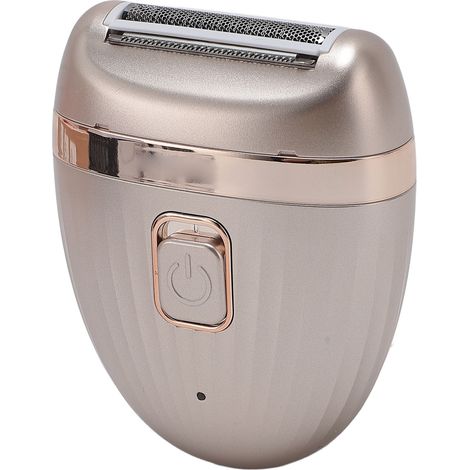 Épilateur électrique rechargeable USB, tondeuse intime résistante à l'eau, appareil d'épilation électrique pour femmes, couleur or (1/5)