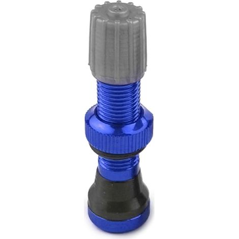 Embout de valve léger en alliage d'aluminium pour pneus de vélo tubeless, embout de valve à vide pour pneus de vélo tubeless 40 mm bleu (1/5)