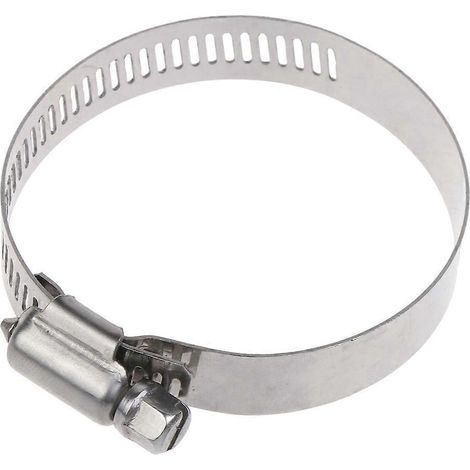 Collier de serrage à vis sans fin pour tuyau d'arrosage en acier inoxydable - 50 mm (1/5)
