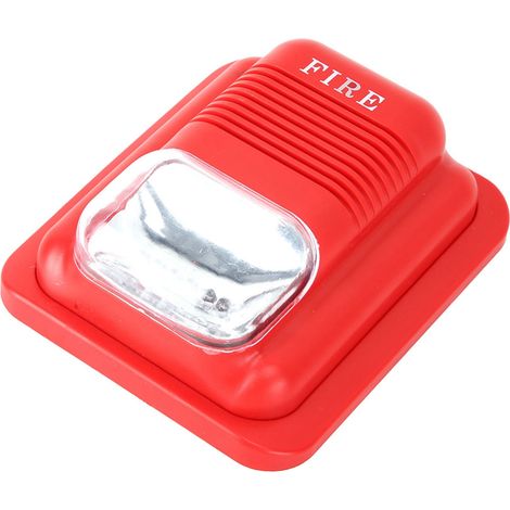 Système d'alarme incendie sonore et lumineuse DC12V/24V avec sirène stroboscopique (1/5)