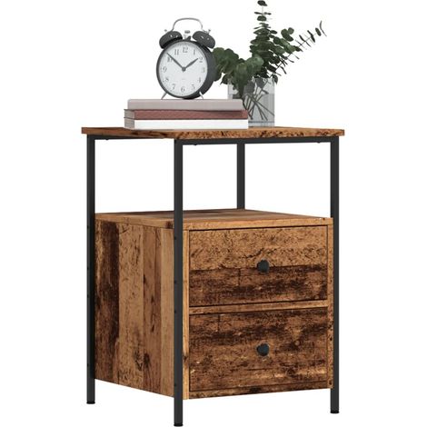 Nachttisch Altholz-Optik 34x35,5x50 cm Holzwerkstoff