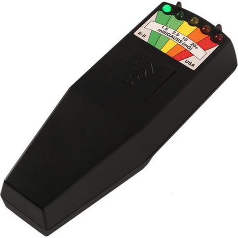 1 Détecteur de champ électromagnétique,Portable,LED 5 indicateurs,50Hz-20000Hz,Chasse fantôme (1/4)