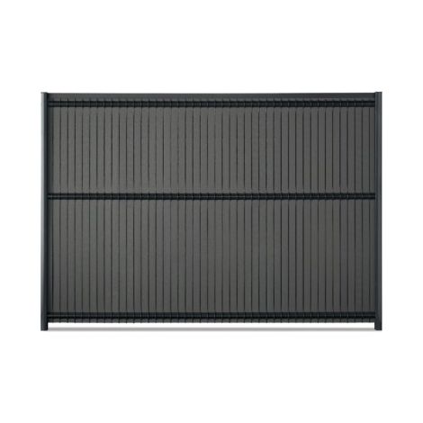 Kit de ocultación composite Premium V24 - Gris antracita 2,5m largo x 1,75m de altura (1/2)