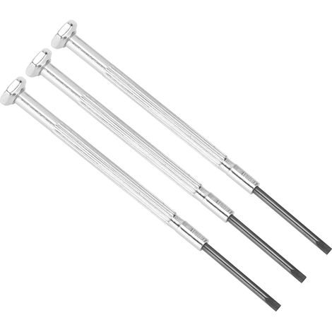 Tournevis mini métal 3 pièces pour saxophone, clarinette, flûte et piccolo - Accessoires d'instruments à vent, outil de réparation compact (1/5)