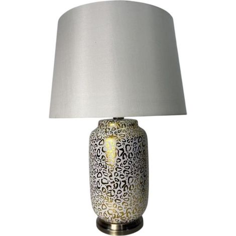 Lamp and Shade - Ceramic - L19 x W19 x H43 cm