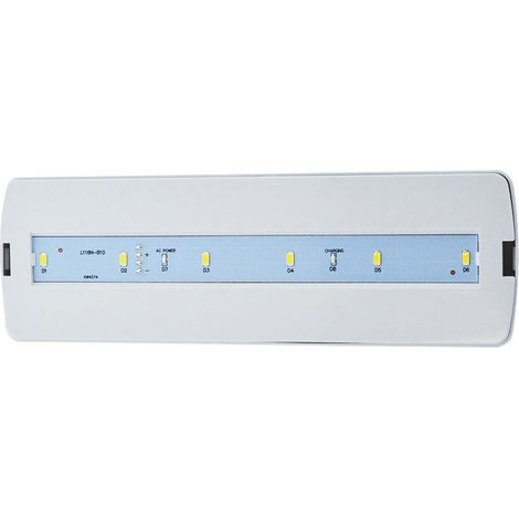 Barcelona Led – Bloc de secours LED permanent 3W – 250lm – Autonomie 3h – IP20 – Installation encastrée ou en saillie – Lumière blanche froide 6500K