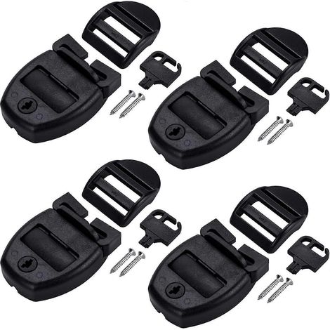 4 jeux de clips de fixation pour couverture de spa, kit de réparation de loquets cassés pour couverture de spa, 4 clips de fixation de rechange (1/5)