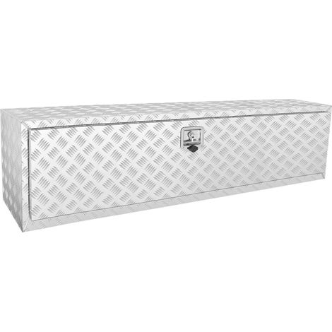Boîte à Outils pour Camion 152,4×43,2×45,7 cm Coffre Sous-châssis Fixation Inférieure Caisse de Stockage en Alliage d'Aluminium avec Serrure et Clés pour Remorque Pick-up Véhicules Transport (1/5)