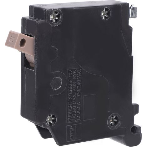 Disjoncteur à boîtier moulé enfichable de 3/4 pouces avec protection magnétique thermique, 1 pôle, 60A