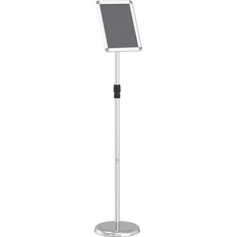 Messestände Silber 25 x 25 x 125 cm Aluminium vidaXL