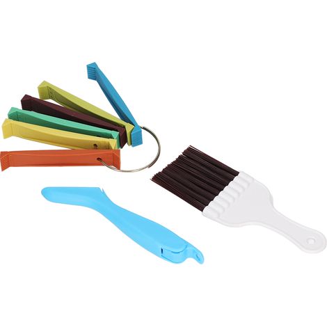 Kit de limpieza de aletas de aire acondicionado (6 colores): peine y cepillo para limpiar la bobina del condensador doméstico (1/5)